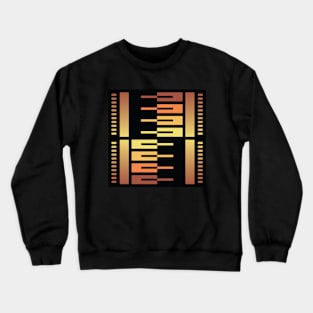 “Dimensional Split (1)” - V.5 Brown - (Geometric Art) (Dimensions) - Doc Labs Crewneck Sweatshirt